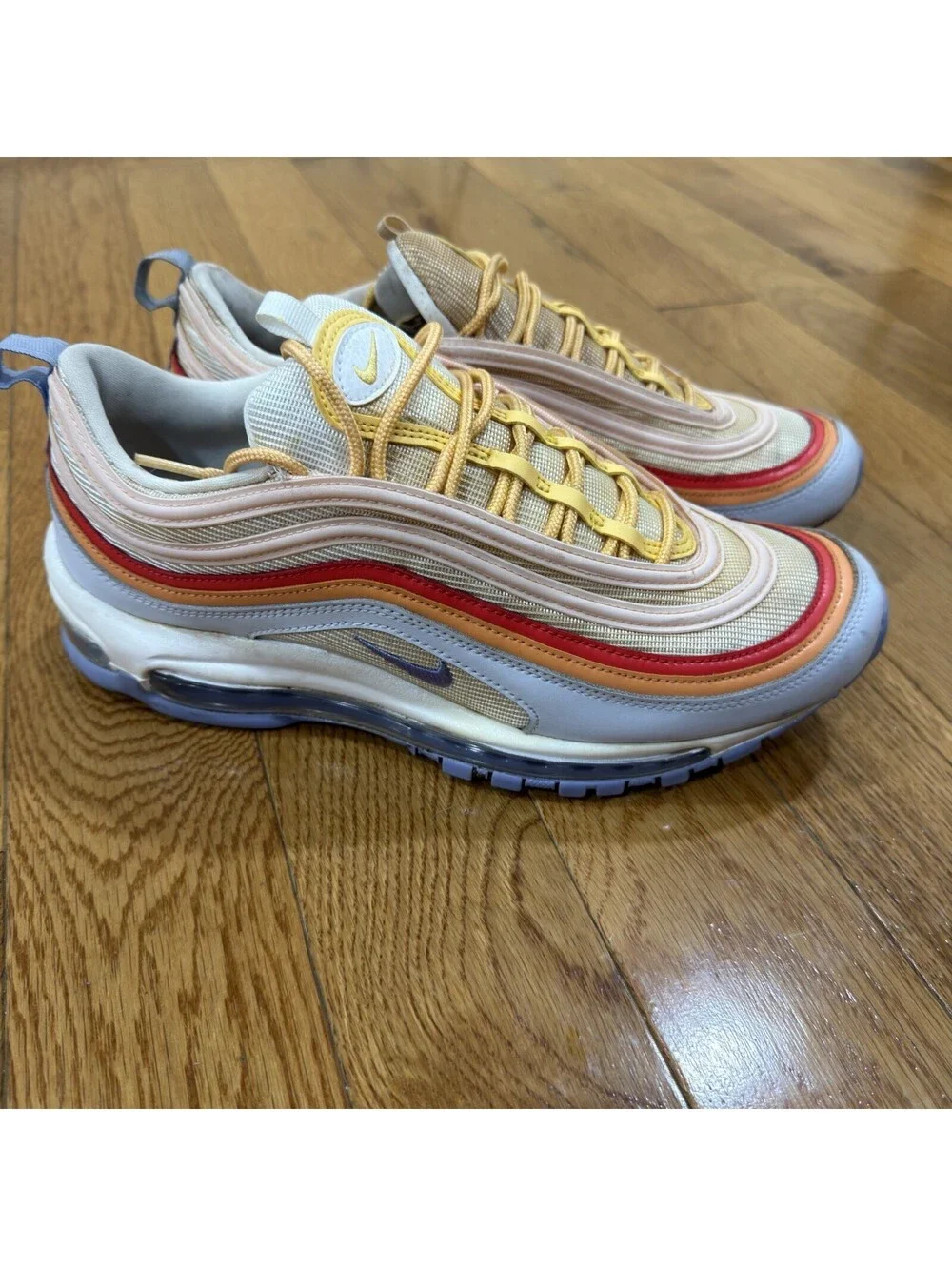 Size US Men’s 11.5 Nike Air Max 97 Football Grey Light Thistle ( Look Every Pic)